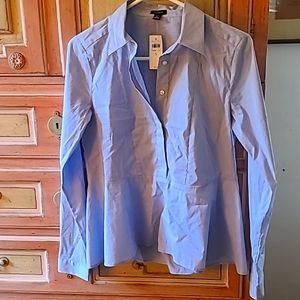Ann Taylor- Small Woman's Blouse - Blue, New w/Tags